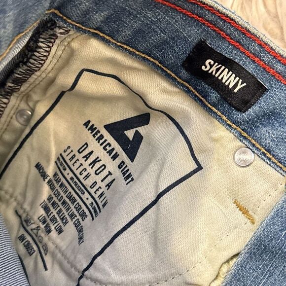 American Giant Skinny Jeans size 24 - Picture 3 of 6